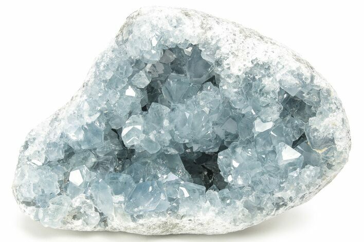 Sparkly Celestine (Celestite) Geode - Madagascar #228994